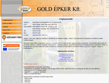 Tablet Screenshot of goldepker.hu